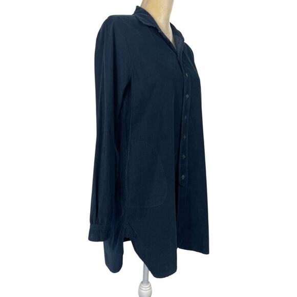 CP Shades Cecelia Baby Corduroy Tunic Top Small Long Sleeve 3/4 Button Front - Picture 8 of 16